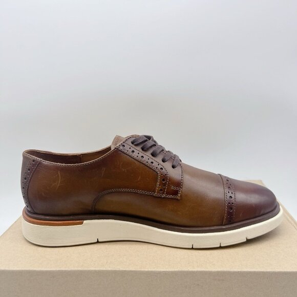 Allen Edmonds CALEB Leather HYBRID LACE-UP Derby Sneaker Mahogany Mens US 8.5 - Picture 7 of 13